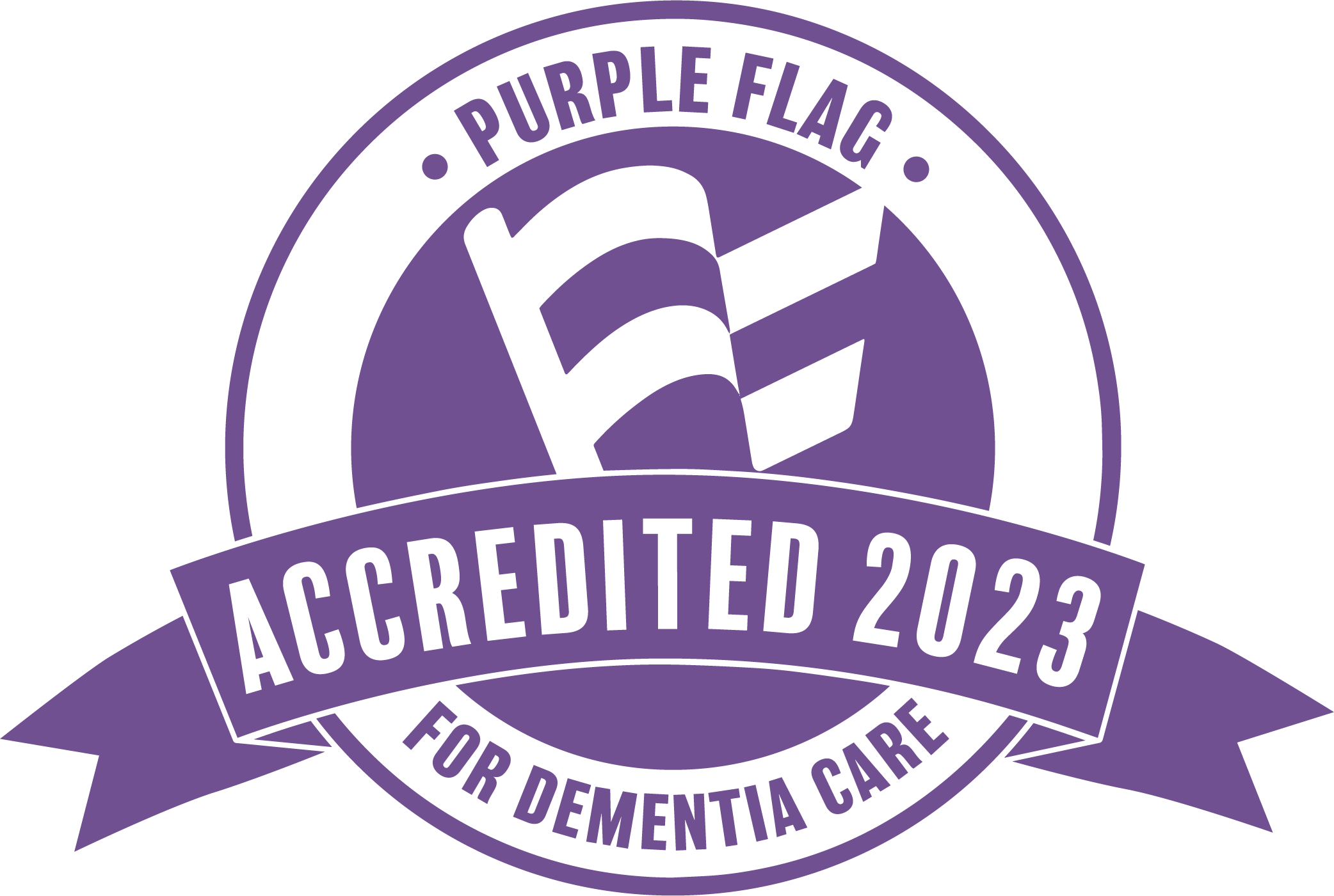 Purple Flag for Dementia logo